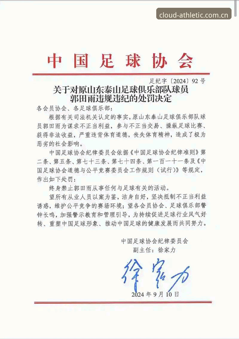 中国足协第三批禁足名单深度解析：云体育平台观赛指南